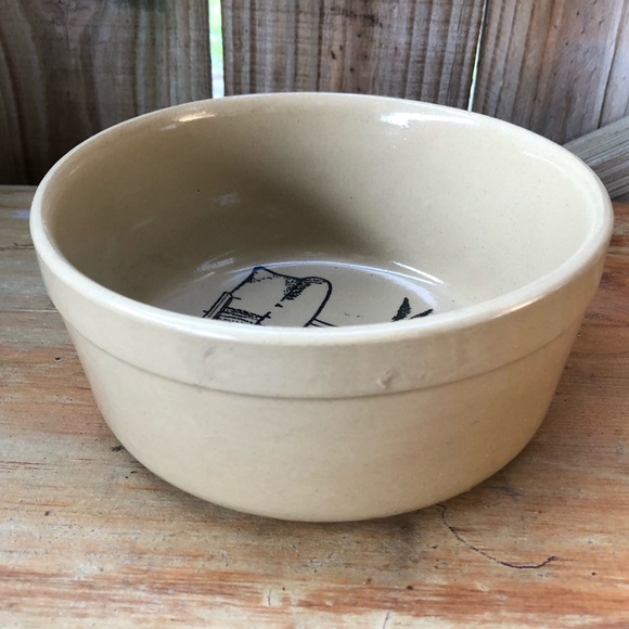 Pearson Kitchen Vintage Pottery Bread Baker Bowl Wheat Pearsons Of